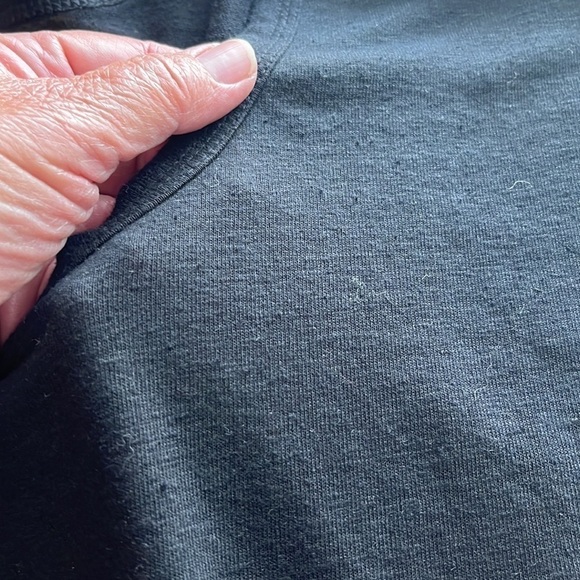 Old Navy size 3X black flutter sleeves deep scoop neck lightweight linen blend - Picture 14 of 14